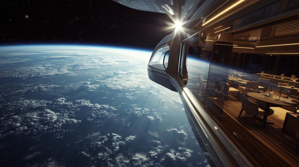 A hotel orbiting the earth
